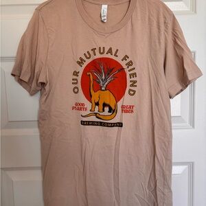 Our Mutual Friend Tan Graphic T-Shirt